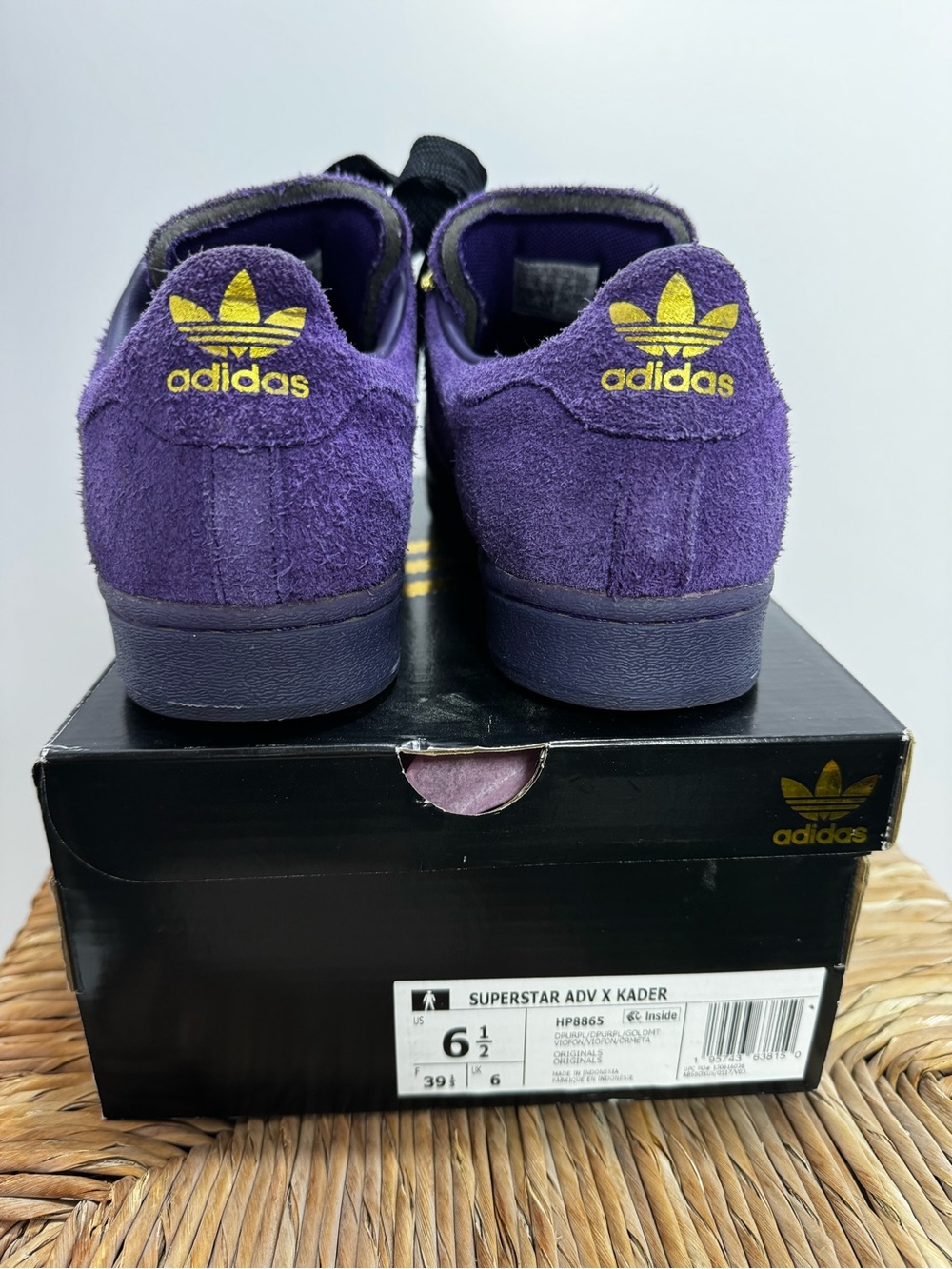 adidas Purple Superstar ADV  x kader size 8 - Picture 13 of 13